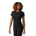 Women's Merino Short Sleeve Tee Purple Storm Mountain - ver - 1