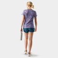 Women's Merino Short Sleeve Tee Purple Storm Mountain - ver - 2