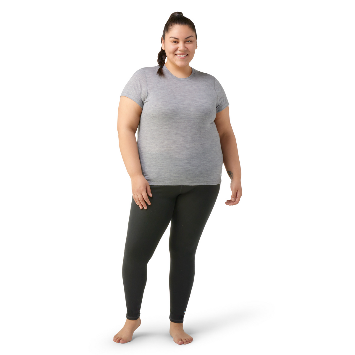 Women's Merino Short Sleeve Tee Plus Pacific Blue - ver - 1
