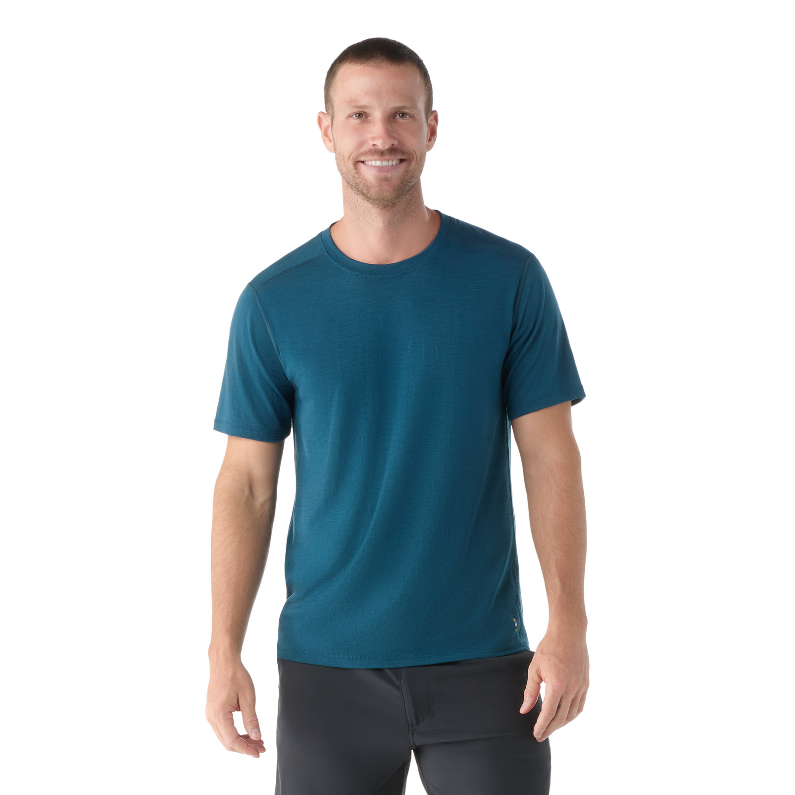 Men's Merino Short Sleeve Tee Sable Brown Mountain - ver - 1