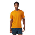 Men's Merino Short Sleeve Tee Sable Brown Mountain - ver - 25