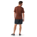 Men's Merino Short Sleeve Tee Sable Brown Mountain - ver - 18