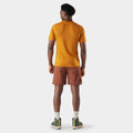 Men's Merino Short Sleeve Tee Sable Brown Mountain - ver - 38