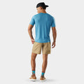Men's Merino Short Sleeve Tee Sable Brown Mountain - ver - 42