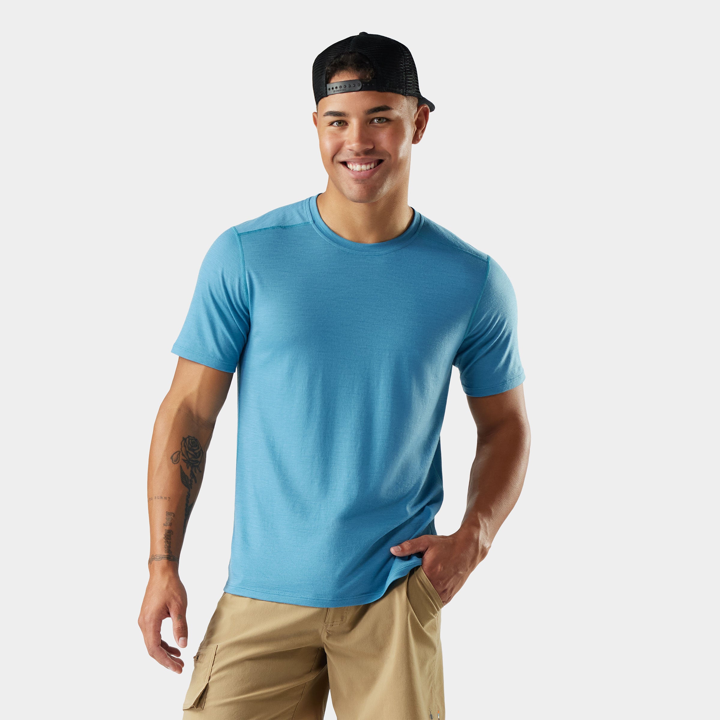 Men's Merino Short Sleeve Tee - Sable Brown Mountain