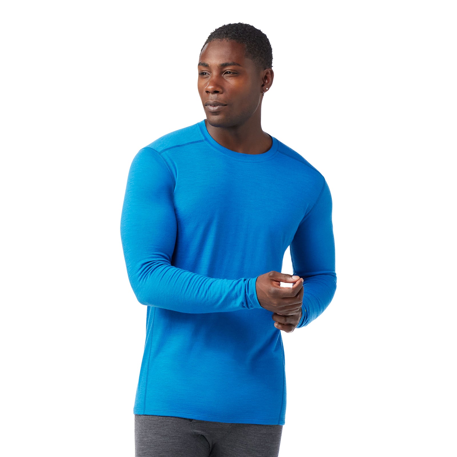 Men's Classic All-Season Merino Base Layer Crew Burnt Sienna - ver - 1