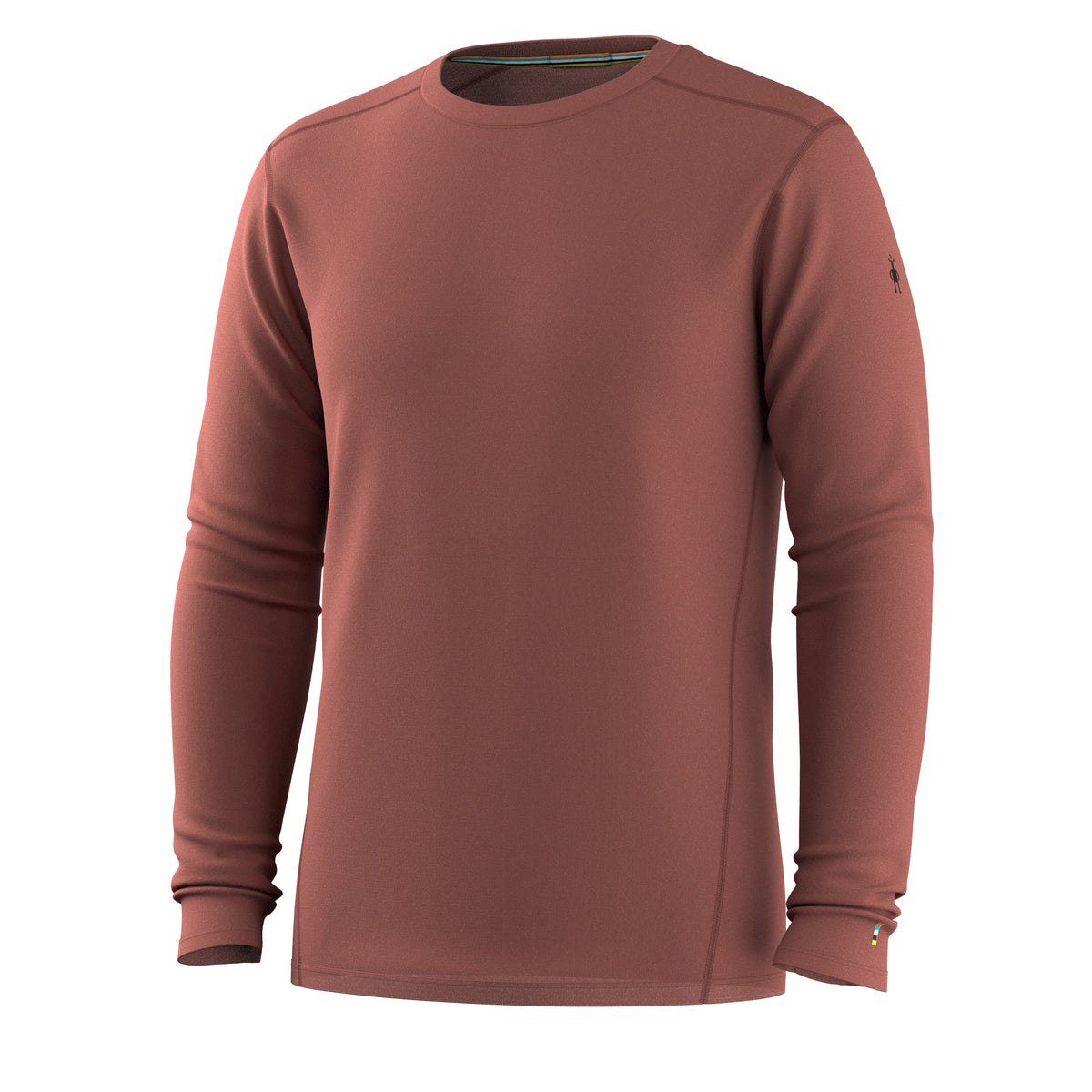 Men's Classic All-Season Merino Base Layer Crew Burnt Sienna - 3