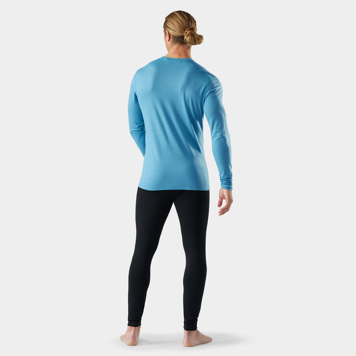 Men's Classic All-Season Merino Base Layer Crew Mineral Blue - ver - 2