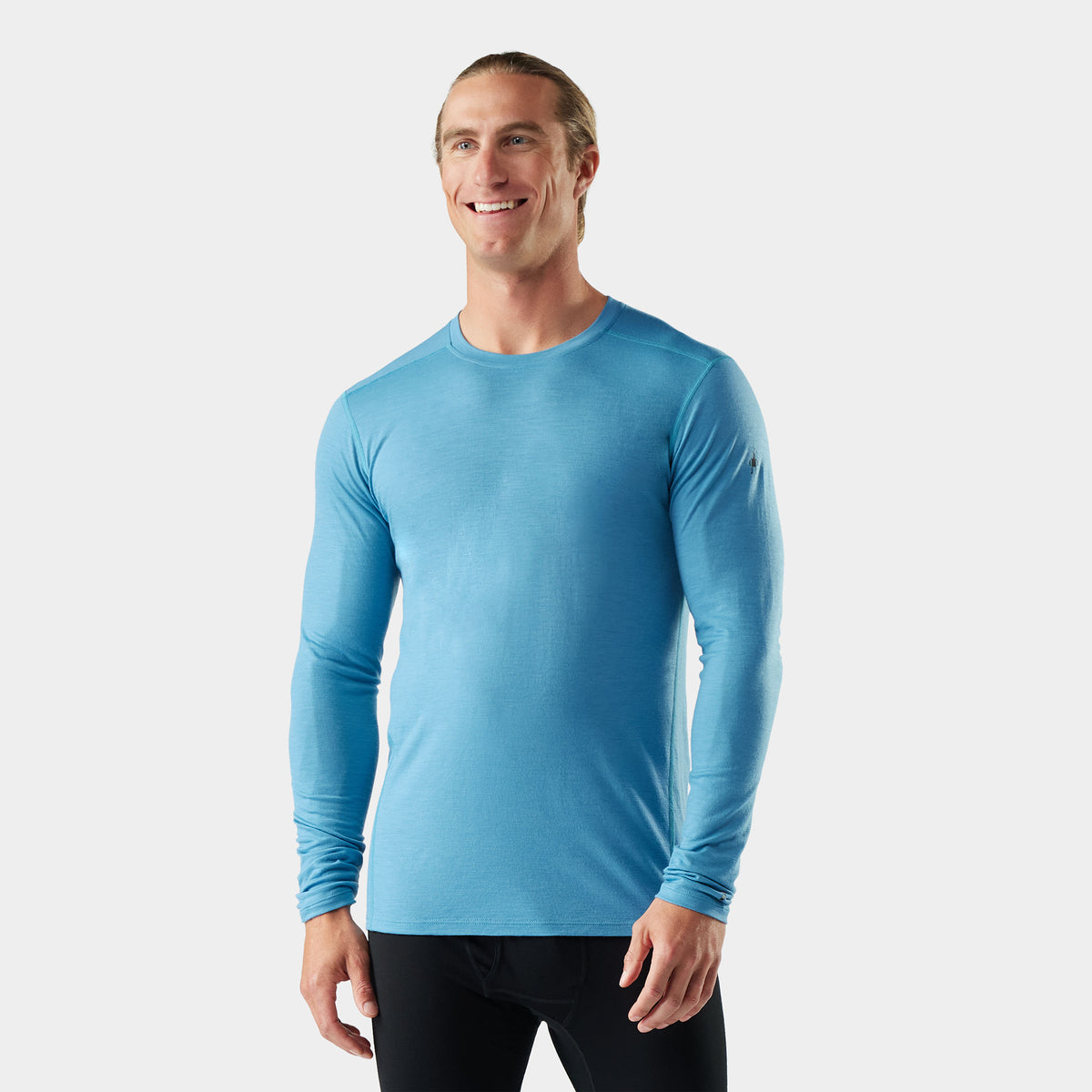 Men's Classic All-Season Merino Base Layer Crew Mineral Blue - 