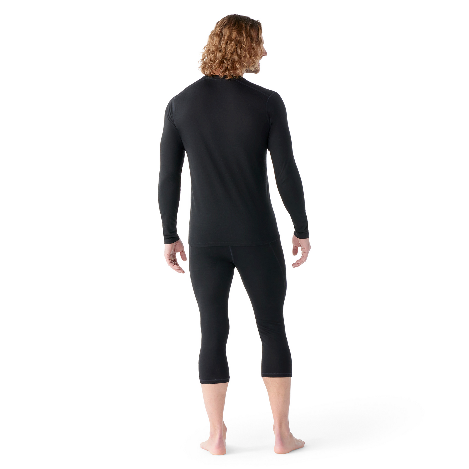 Men's Classic All-Season Merino Base Layer Crew Sable Brown Mountain - ver - 2