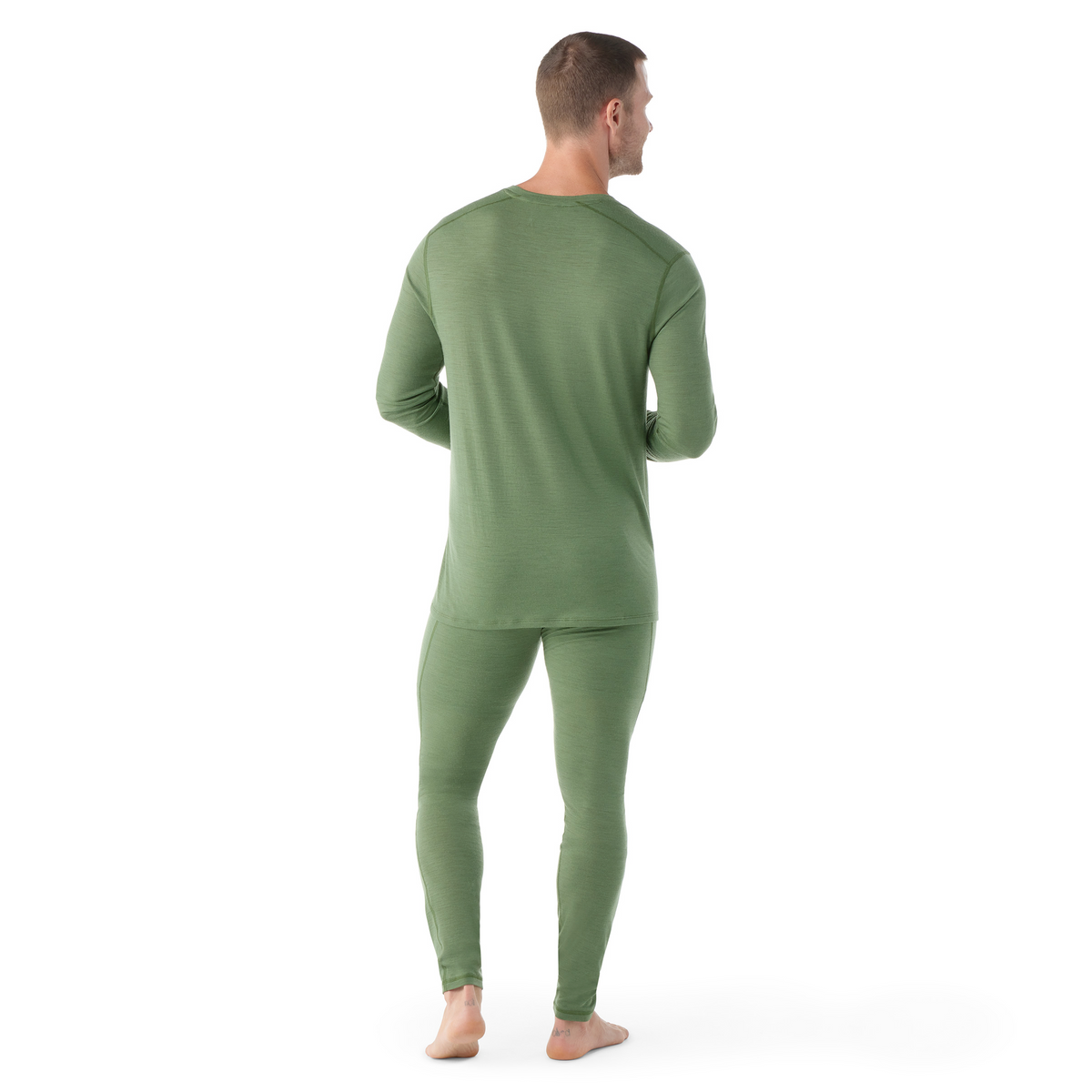 Men's Classic All-Season Merino Base Layer Crew Sable Brown Mountain - 2