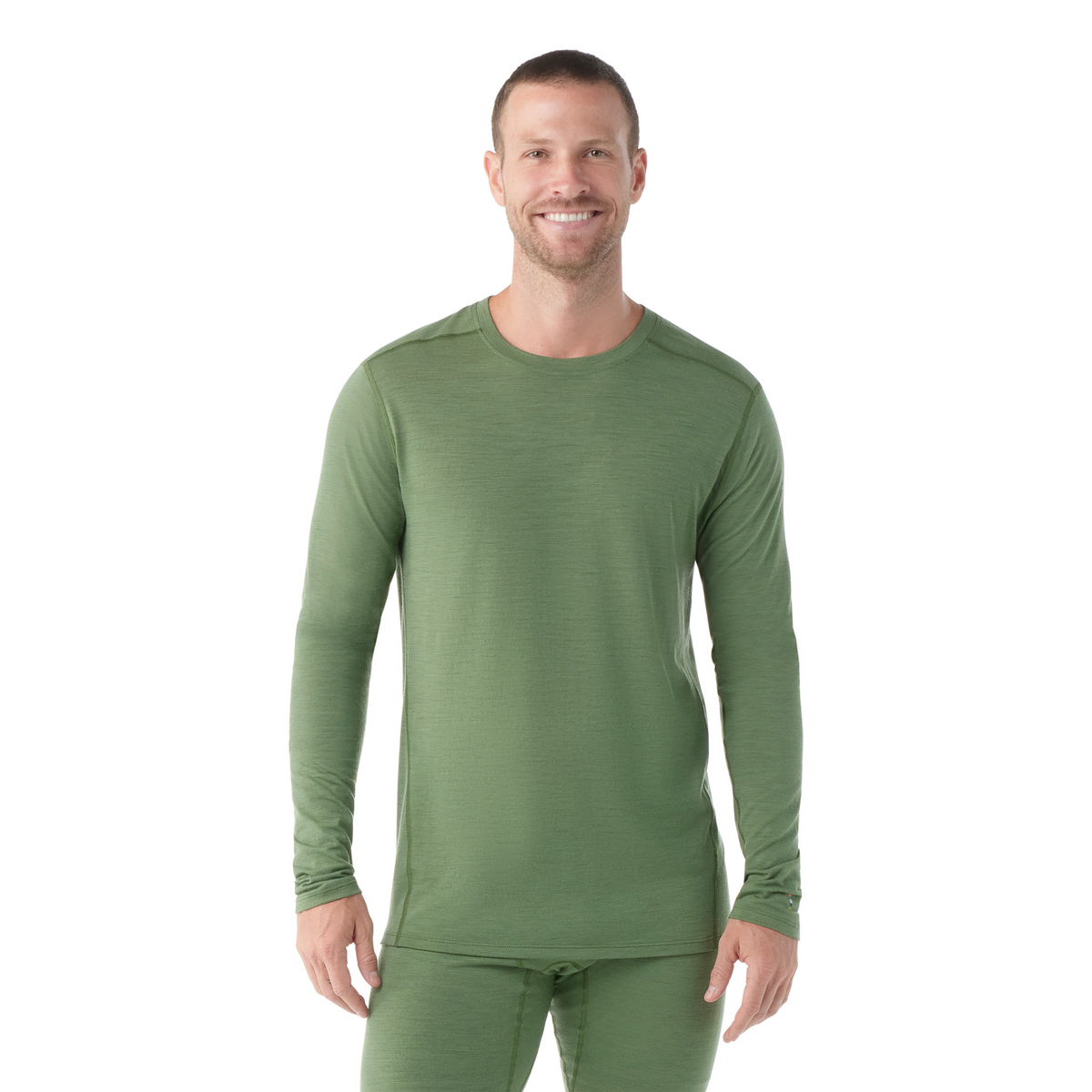 Men's Classic All-Season Merino Base Layer Crew Sable Brown Mountain - 1