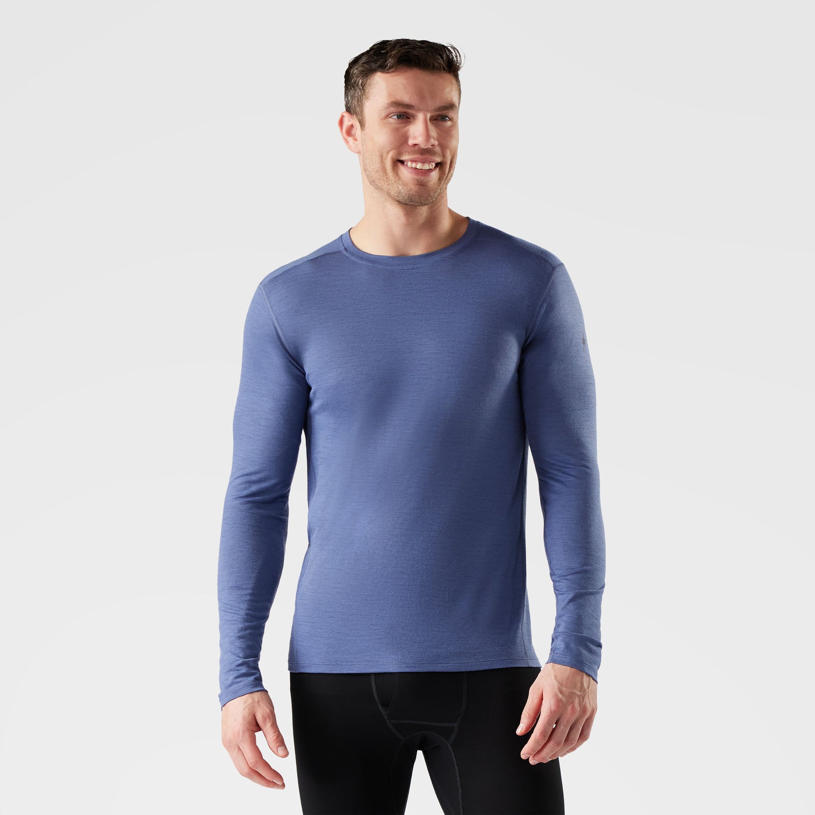 Men's Classic All-Season Merino Base Layer Crew Sable Brown Mountain - ver - 1