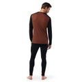 Men's Classic All-Season Merino Base Layer Crew Sable Brown Mountain - ver - 2