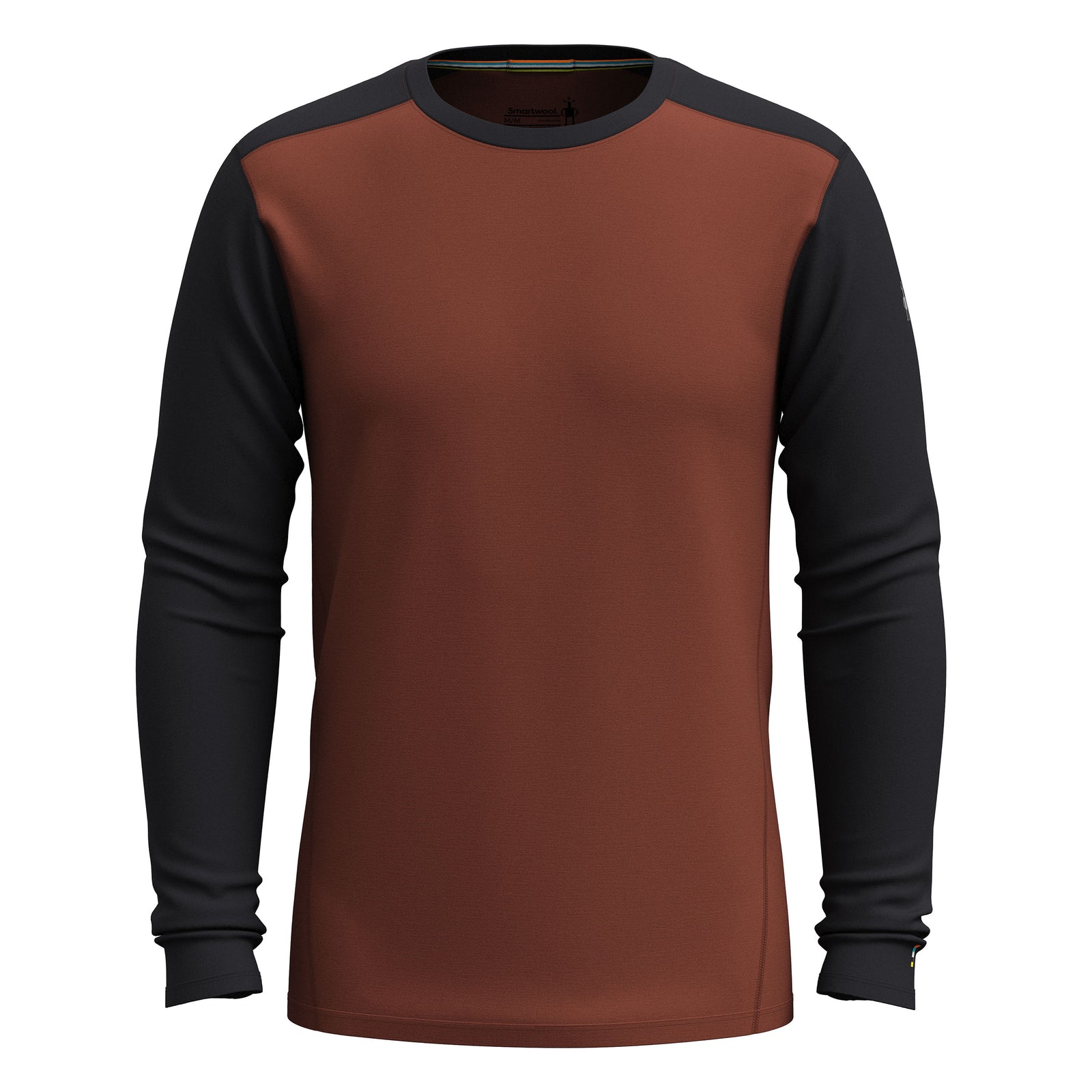 Men's Classic All-Season Merino Base Layer Crew Sable Brown Mountain - ver - 3