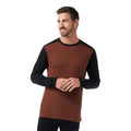 Men's Classic All-Season Merino Base Layer Crew Sable Brown Mountain - ver - 1