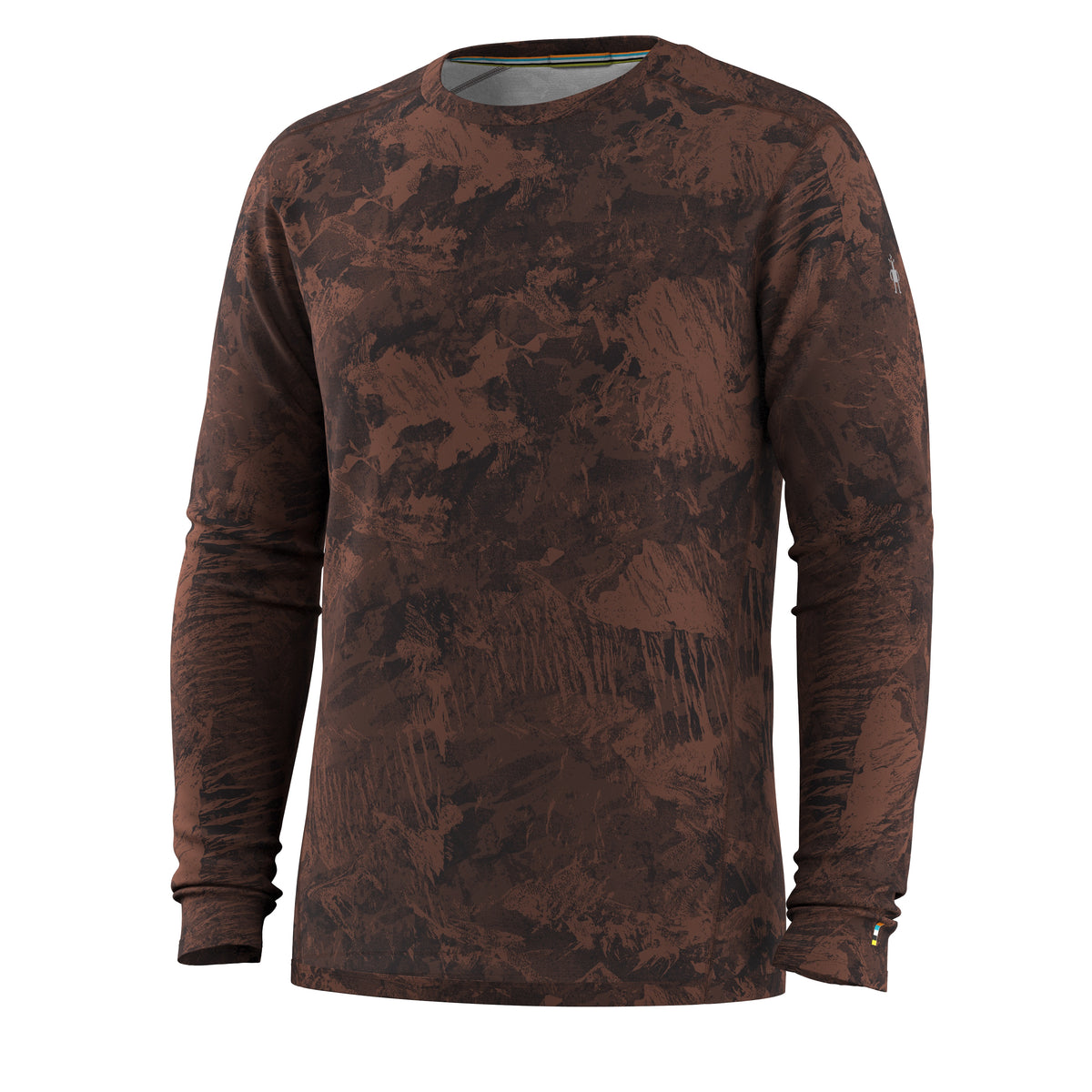 Men's Classic All-Season Merino Base Layer Crew Sable Brown Mountain - 3