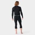 Men's Classic All-Season Merino Base Layer 3/4 Bottom Black - ver - 2