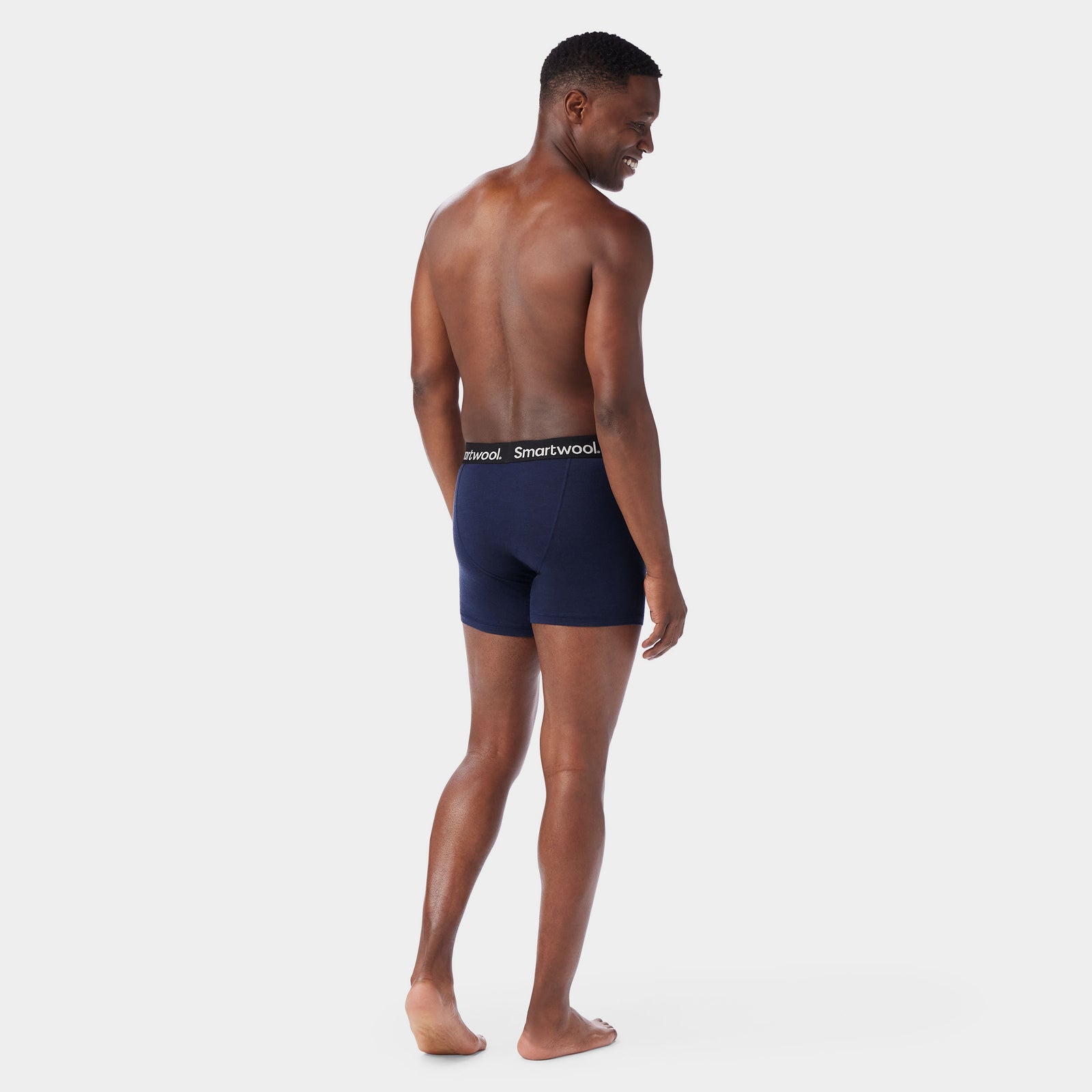 Men's Merino Boxer Brief Deep Navy - ver - 2