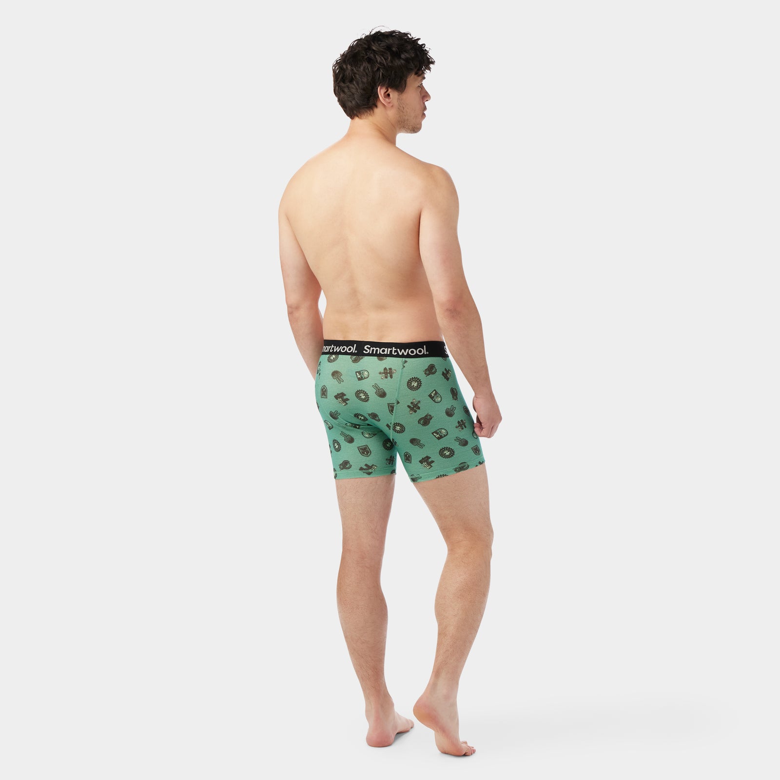 Caleçon boxeur imprimé Merino pour hommes  - voir - 2