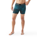 Men's Merino Print Boxer Brief Blue Summit Sector - ver - 22