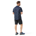Men's Everyday Short Sleeve Button Down Dusty Teal Geo Floral - ver - 2