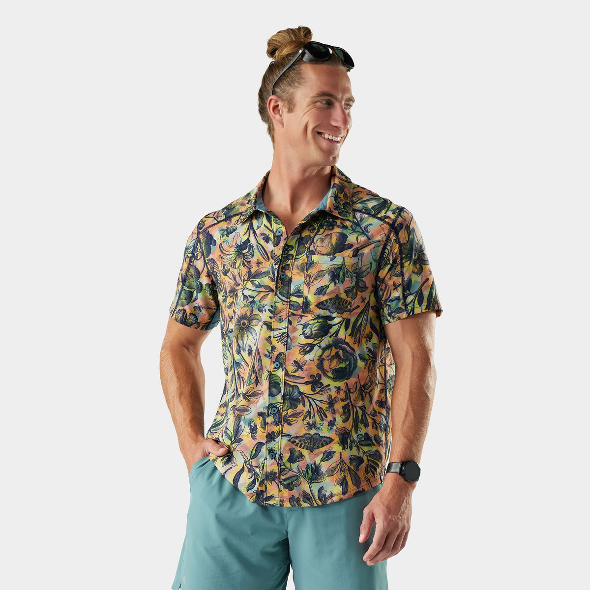 Chemise à manches courtes à imprimé pour hommes  - 