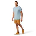 T-shirt à manches courtes poche Merino en mélange de chanvre pour hommes  - voir - 1