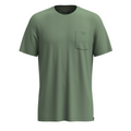 Men's Merino Hemp Blend Short Sleeve Pocket Tee Fern Green Heather - ver - 3