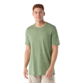 Men's Merino Hemp Blend Short Sleeve Pocket Tee Fern Green Heather - ver - 1