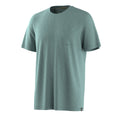 Men's Merino Hemp Blend Short Sleeve Pocket Tee Dusty Teal Heather - ver - 3