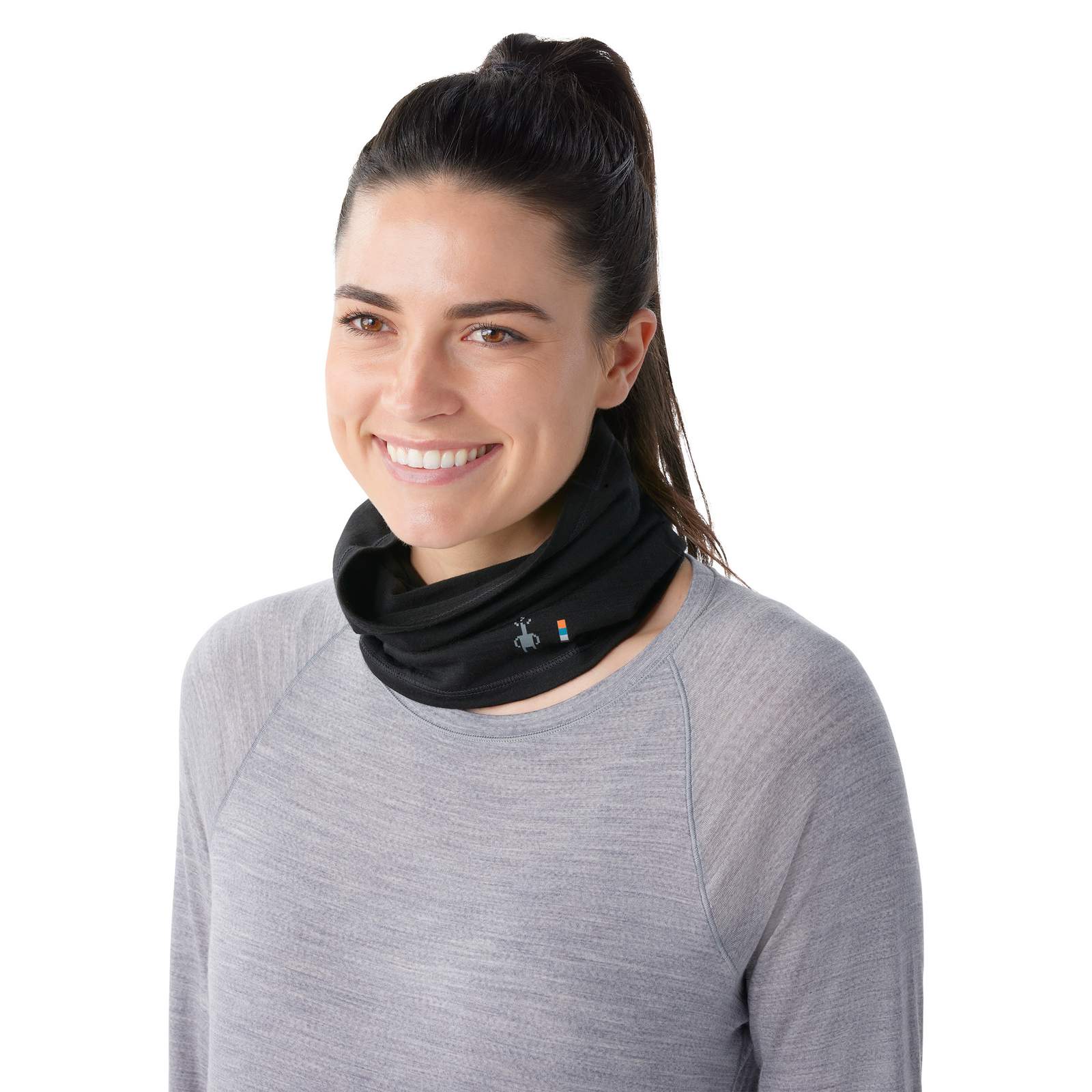 Merino Neck Gaiter Black - ver - 1