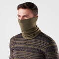 Thermal Merino Reversible Neck Gaiter Winter Moss Heather - ver - 2