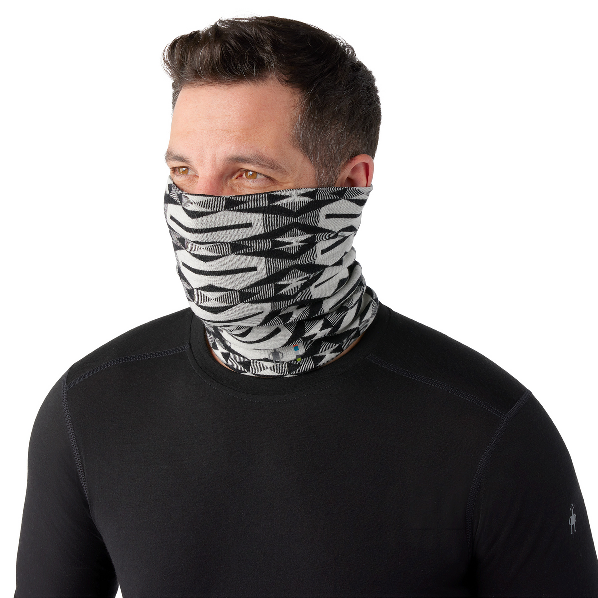 Thermal Merino Reversible Neck Gaiter - Black