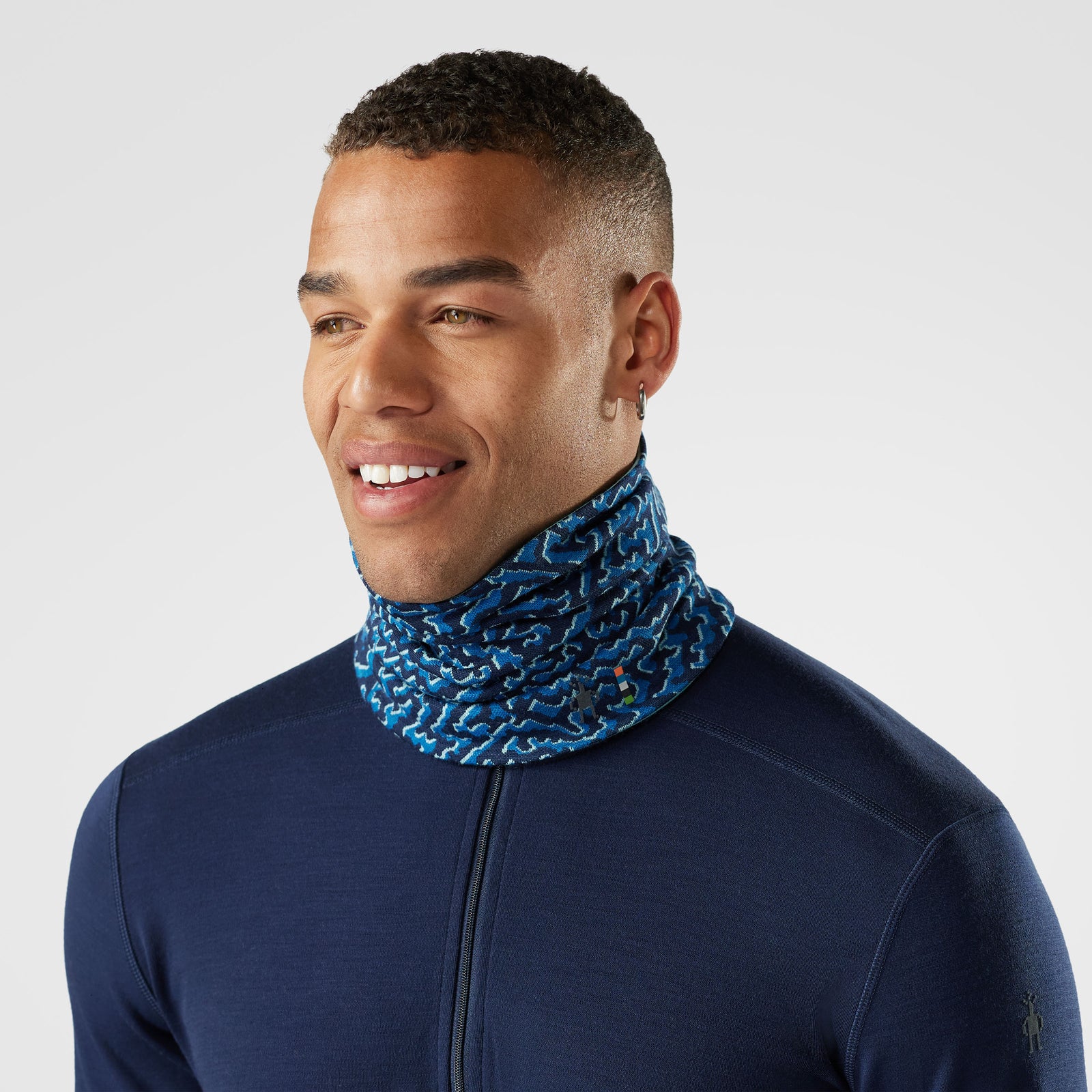 Thermal Merino Reversible Neck Gaiter Black - ver - 1