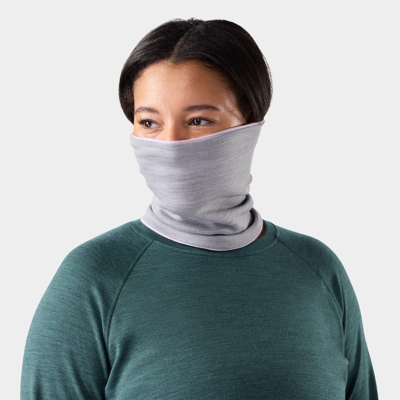 Thermal Merino Reversible Neck Gaiter Mocha Fair Isle Fun - ver - 2