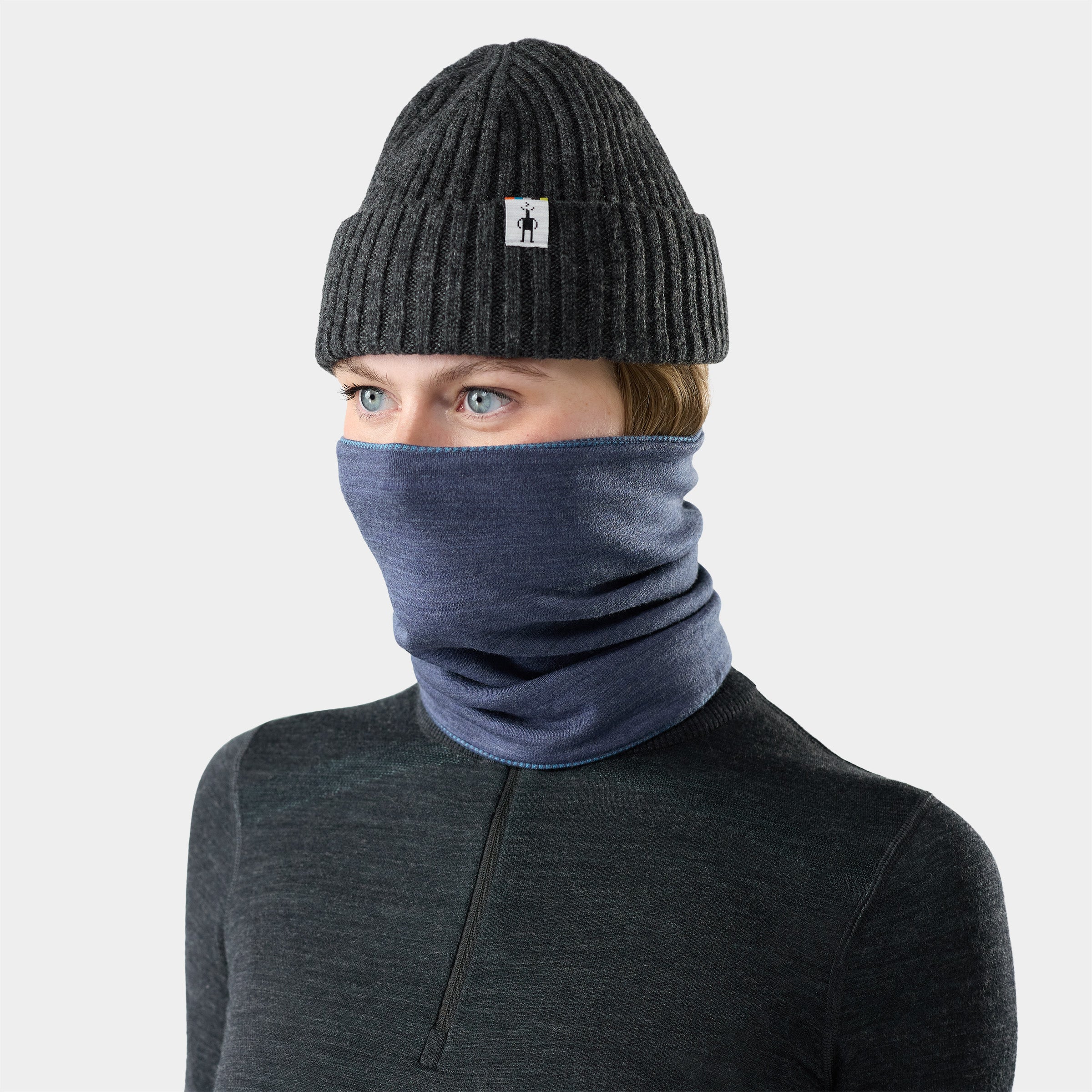 Thermal Merino Reversible Neck Gaiter Nightfall Mini Meadow