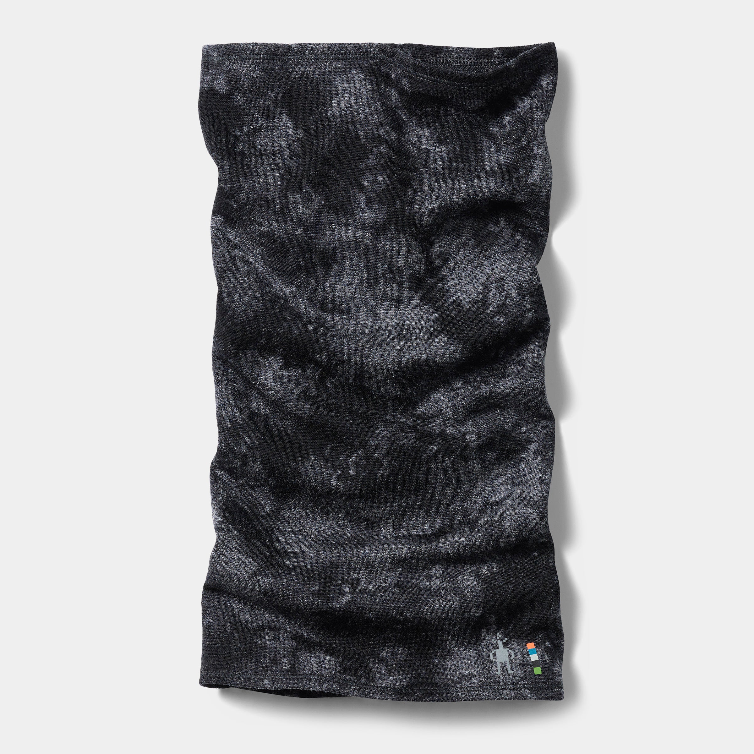 Thermal Merino Long Neck Gaiter Black Tie Dye