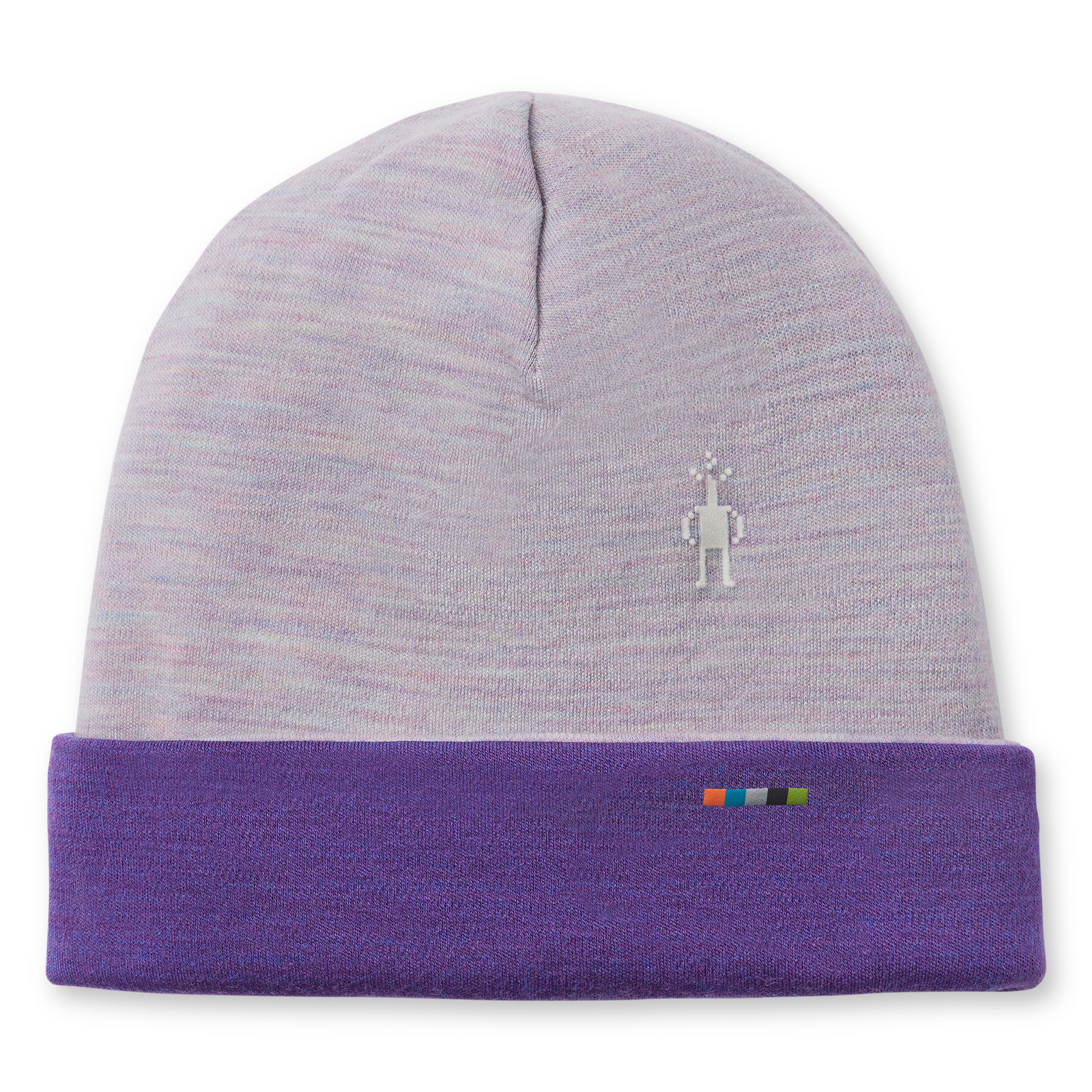 Tuque thermale et réversible Merino à motif et revers pour enfants  - voir - 1