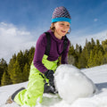 Tuque thermale et réversible Merino à motif et revers pour enfants  - voir - 4