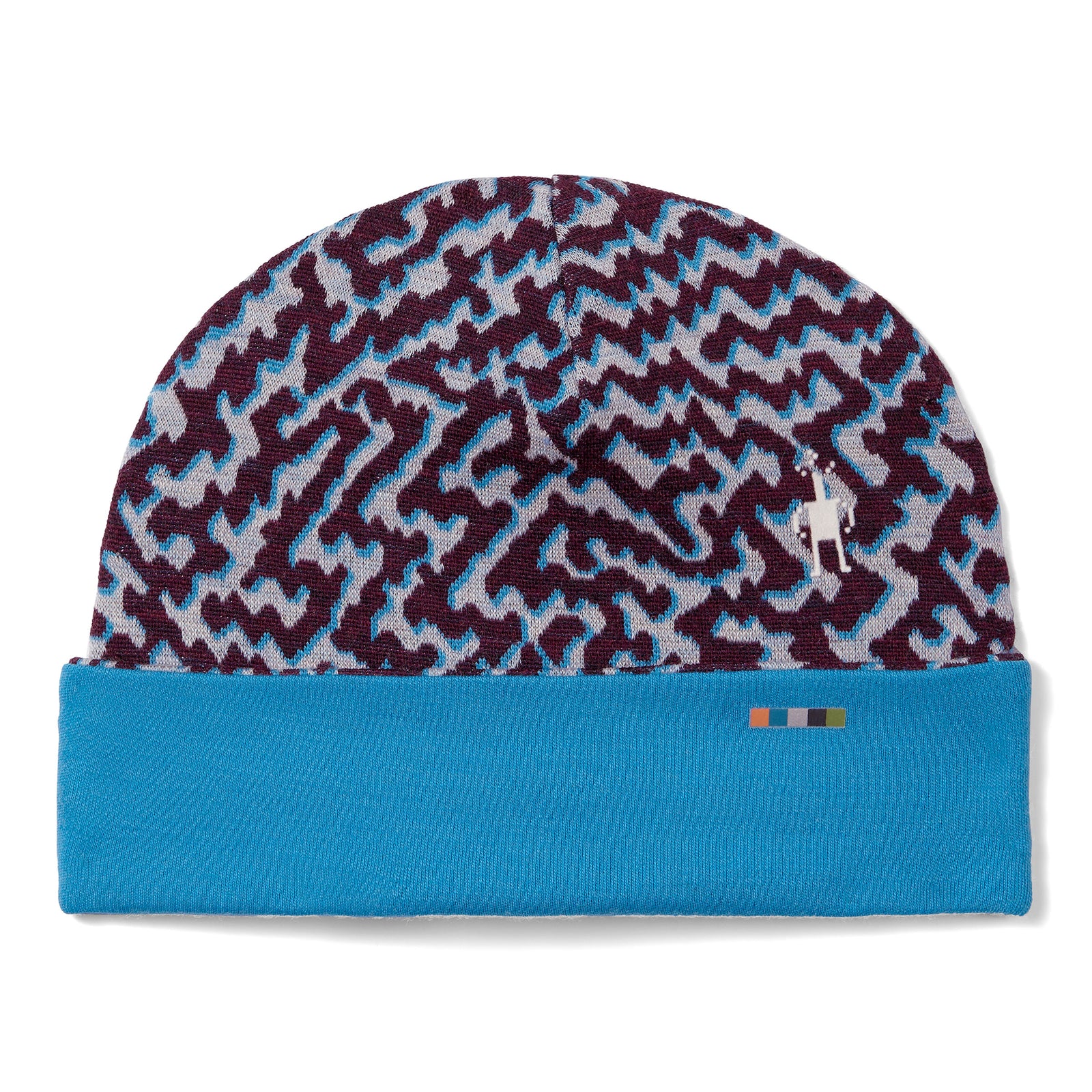 Tuque thermale et réversible Merino à motif et revers pour enfants  - voir - 3