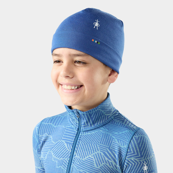 Tuque thermale et réversible Merino à motif et revers pour enfants