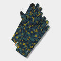 Thermal Merino Glove Dark Teal Wild Blossom - ver - 1