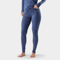 Women's Classic Thermal Merino Base Layer Bottom Nightfall Deco Floral - ver - 9