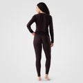 Women's Classic Thermal Merino Base Layer Bottom Nightfall Deco Floral - ver - 78