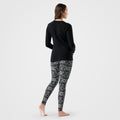 Women's Classic Thermal Merino Base Layer Bottom Nightfall Deco Floral - ver - 82