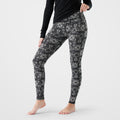 Women's Classic Thermal Merino Base Layer Bottom Nightfall Deco Floral - ver - 81