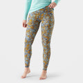 Women's Classic Thermal Merino Base Layer Bottom Nightfall Deco Floral - ver - 69