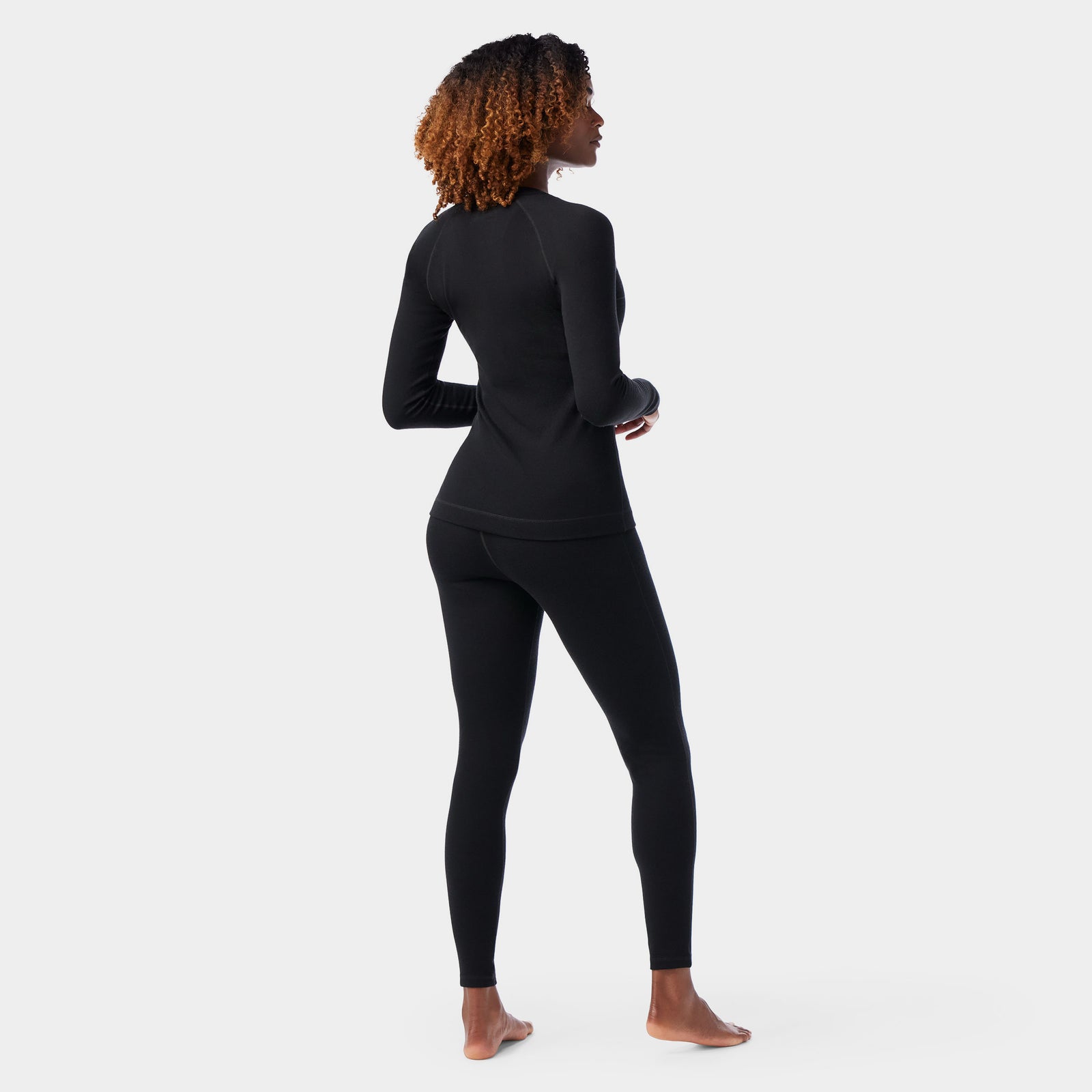 Women's Classic Thermal Merino Base Layer Bottom Charcoal Heather - ver - 2