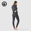 Women's Classic Thermal Merino Base Layer Bottom Charcoal Heather - ver - 69